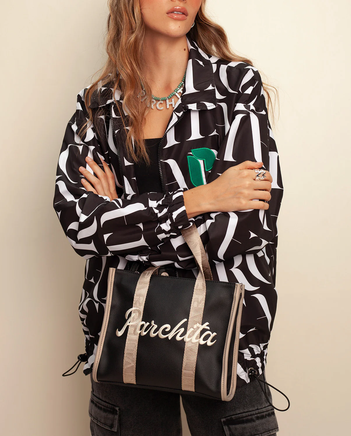 Bolso Mini Shopping Julia Negro - Image 5